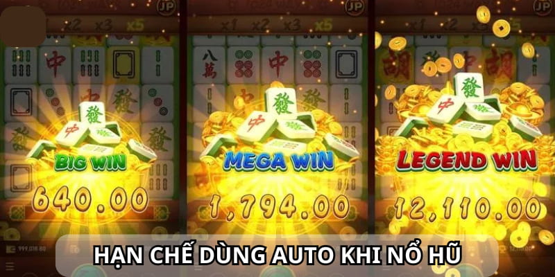 Hạn chế sử dụng tính năng tự động quay khi chơi slot online